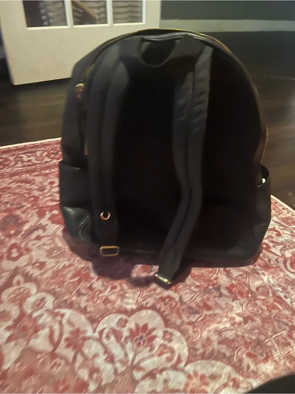 Coach Dark Brown Signature Dome Backpack with Gold Hardware